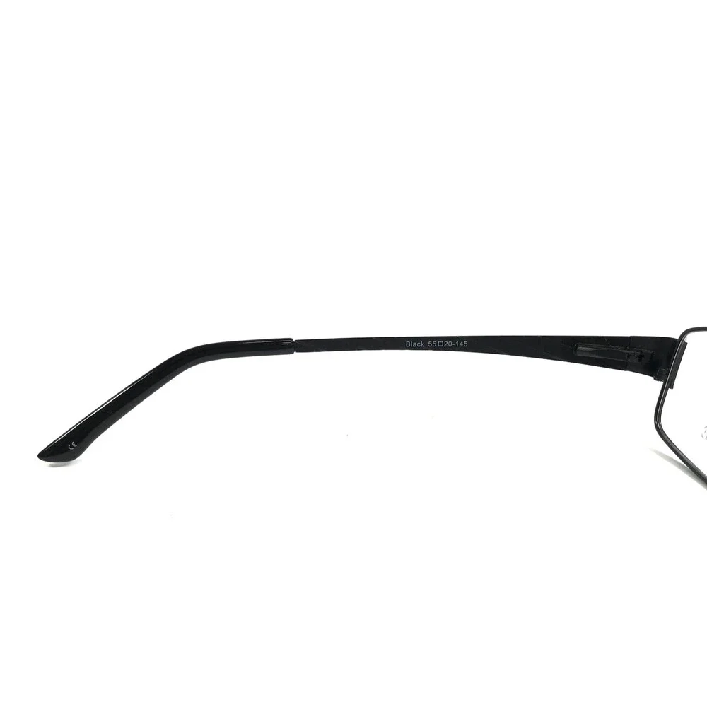 Peach Tree by Capri Eyeglasses Frames PT88 Black Rectangle Wire Rim 55-20-145